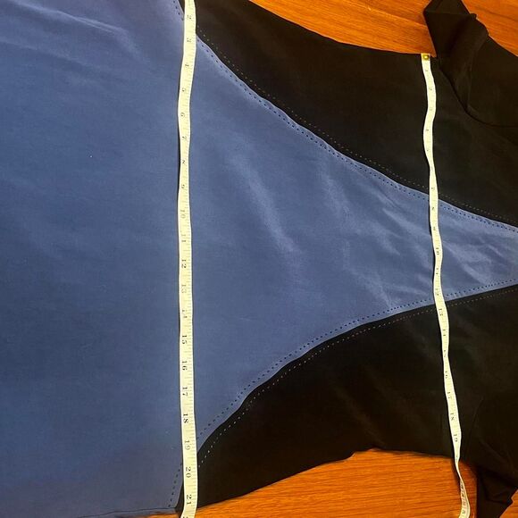 Vintage Dress Two Tone Blue and Black   Sag-harbor Women's Size 14 - Picture 3 of 7
